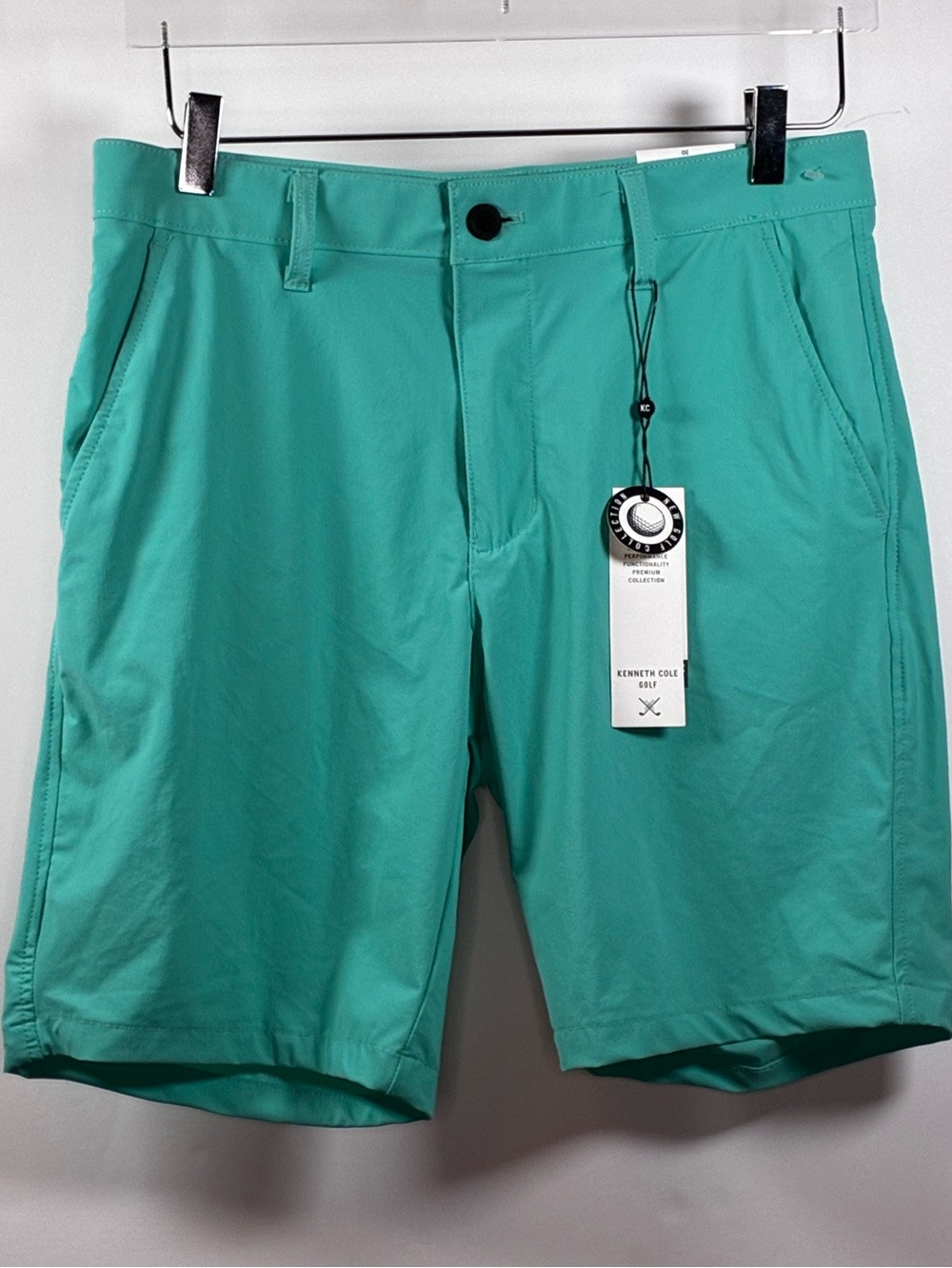 Kenneth Cole Teal Performance Golf Shorts